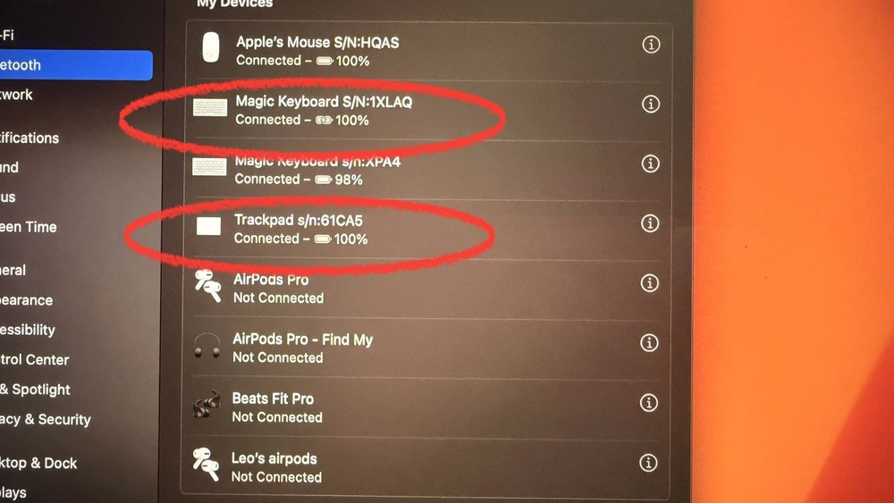 Apple A1644 Wireless Magic Keyboard 2 & A1535 Magic Trackpad 2, Working.