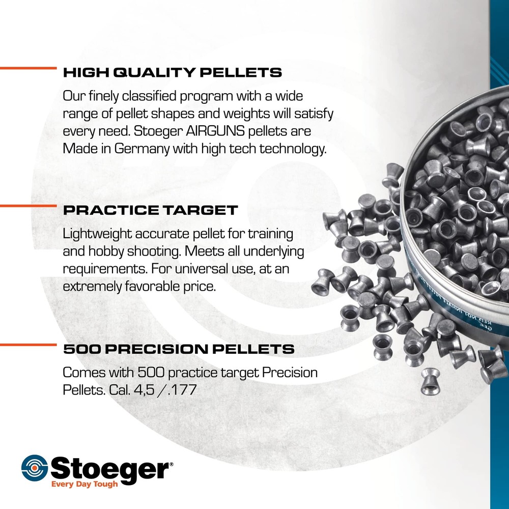 X-Sport Practice Target Flat Point Pellets, .177 Caliber, 500 Pack