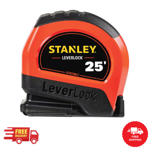 25 Ft. Lever Lock High Visibility Tape Measure