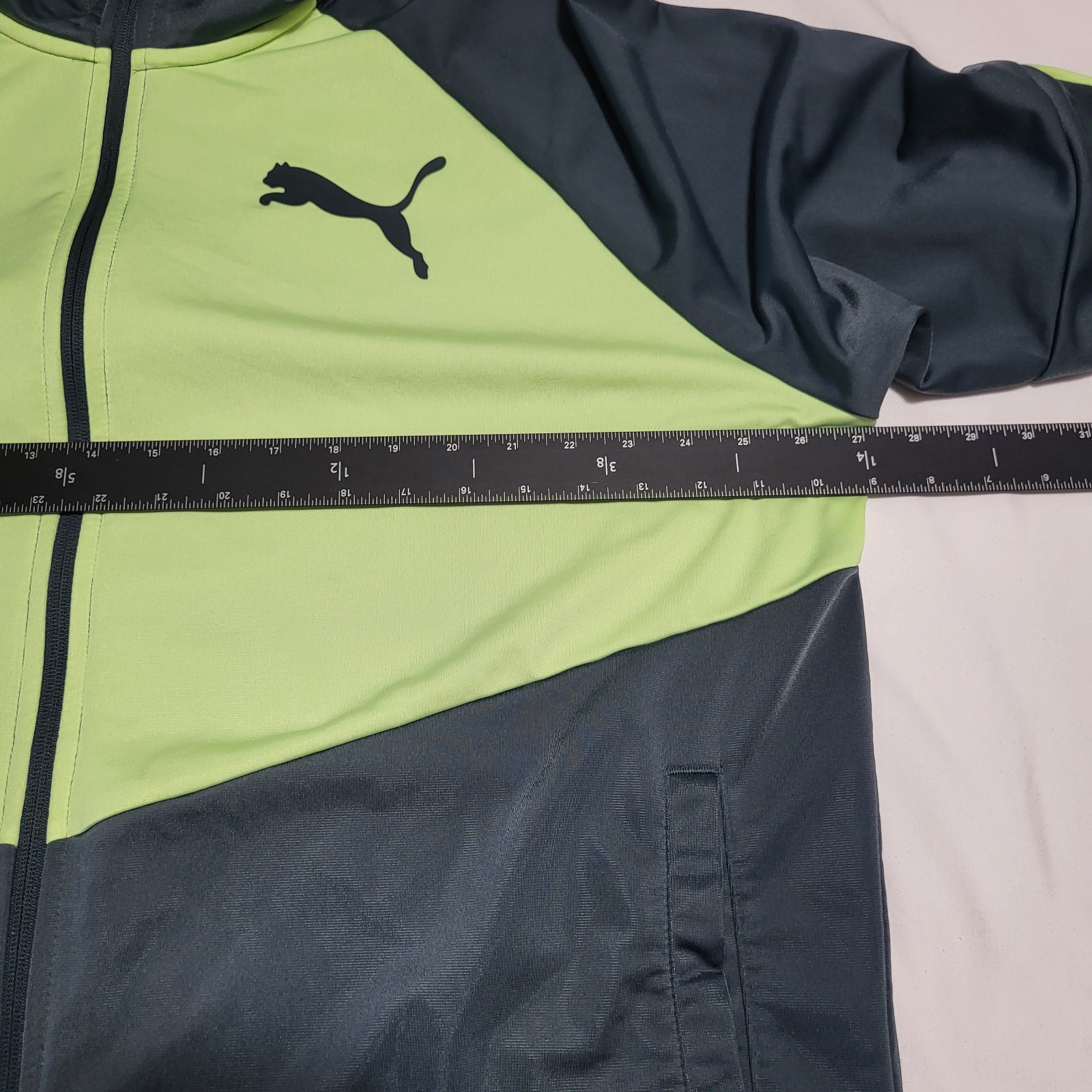 PUMA Colorblock Track Jacket Sweater Sport Retro Men's Full Zip Sz XXL