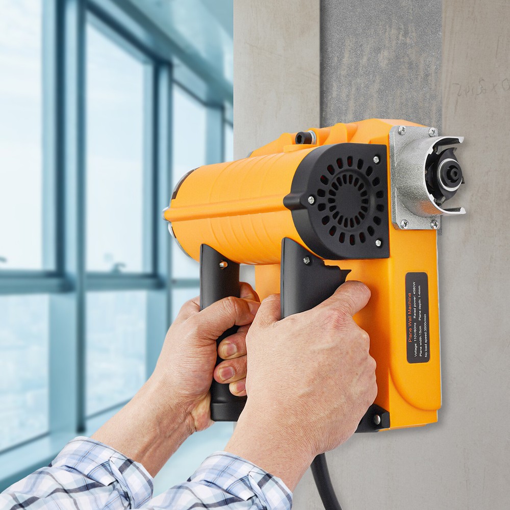Concrete Planer Machine 110V 4580W 150mm Width Wall Putty Leveling Removing Tool