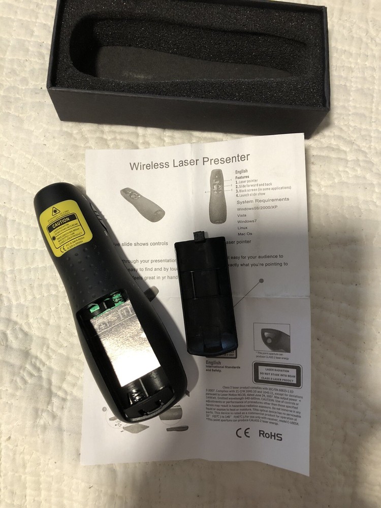 RoHs Laser Presenter New Open Box