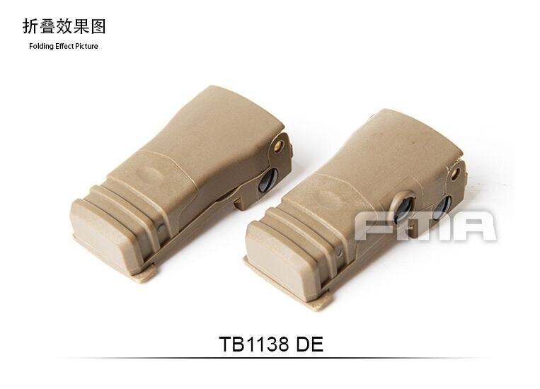 FMA MFT Back Up Polymer Flip Up Front Sight Set (DE) TB1138-DE