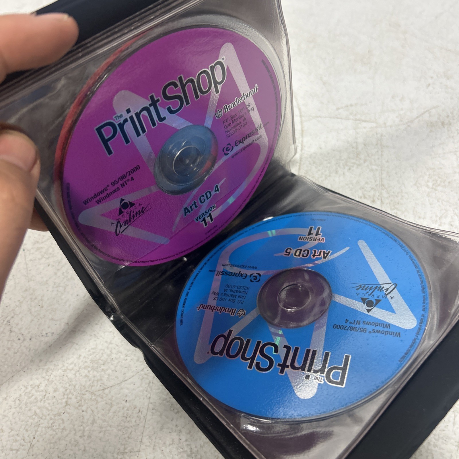 The Print Shop Deluxe 11 for Windows 95 98 2000 NT4 6 CD set Broderbund