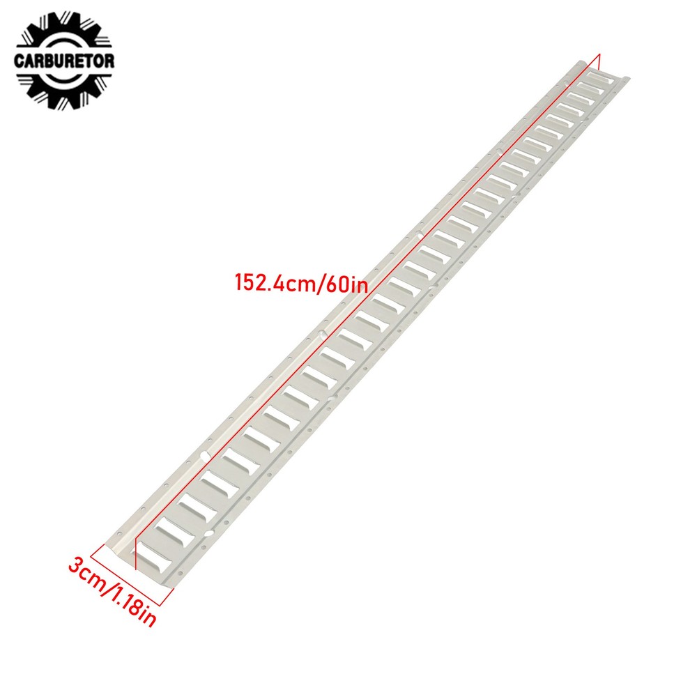 2 Feet Long E Track Rails Silver Finish 2 Pack For Cargo Management System