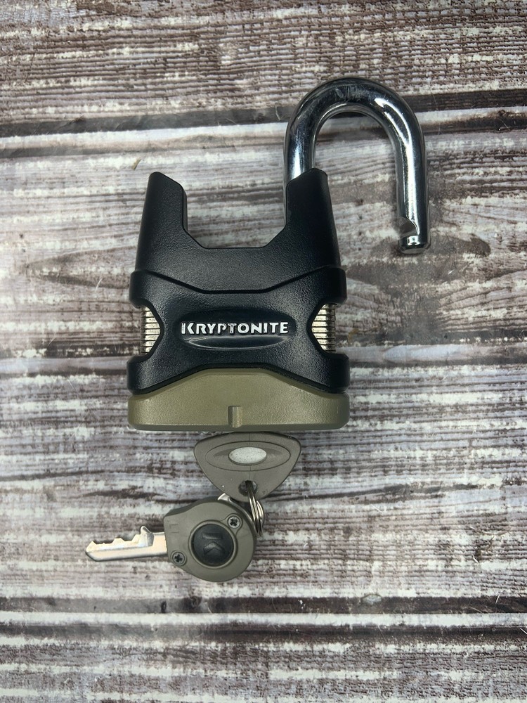 Kryptonite 6' x 12mm Double Loop Cable & Padlock Bicycle Lock With 2 Keys