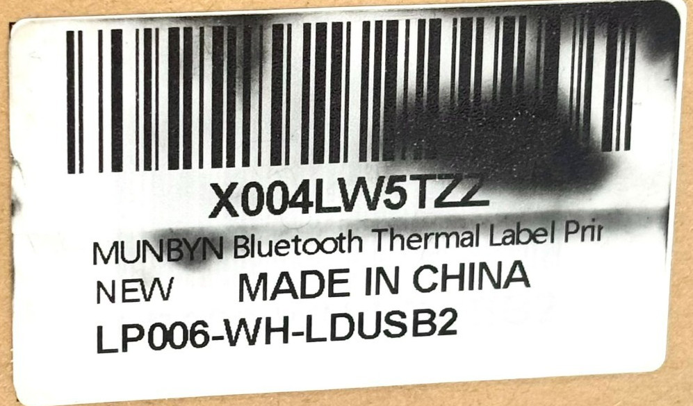 MUNBYN RealWriter 403B Bluetooth Wireless Thermal Printer - White