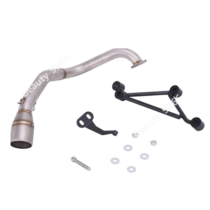 For Honda NAVI 110 2017-2025 Exhaust System Mid Link Pipe Muffler Tip Black