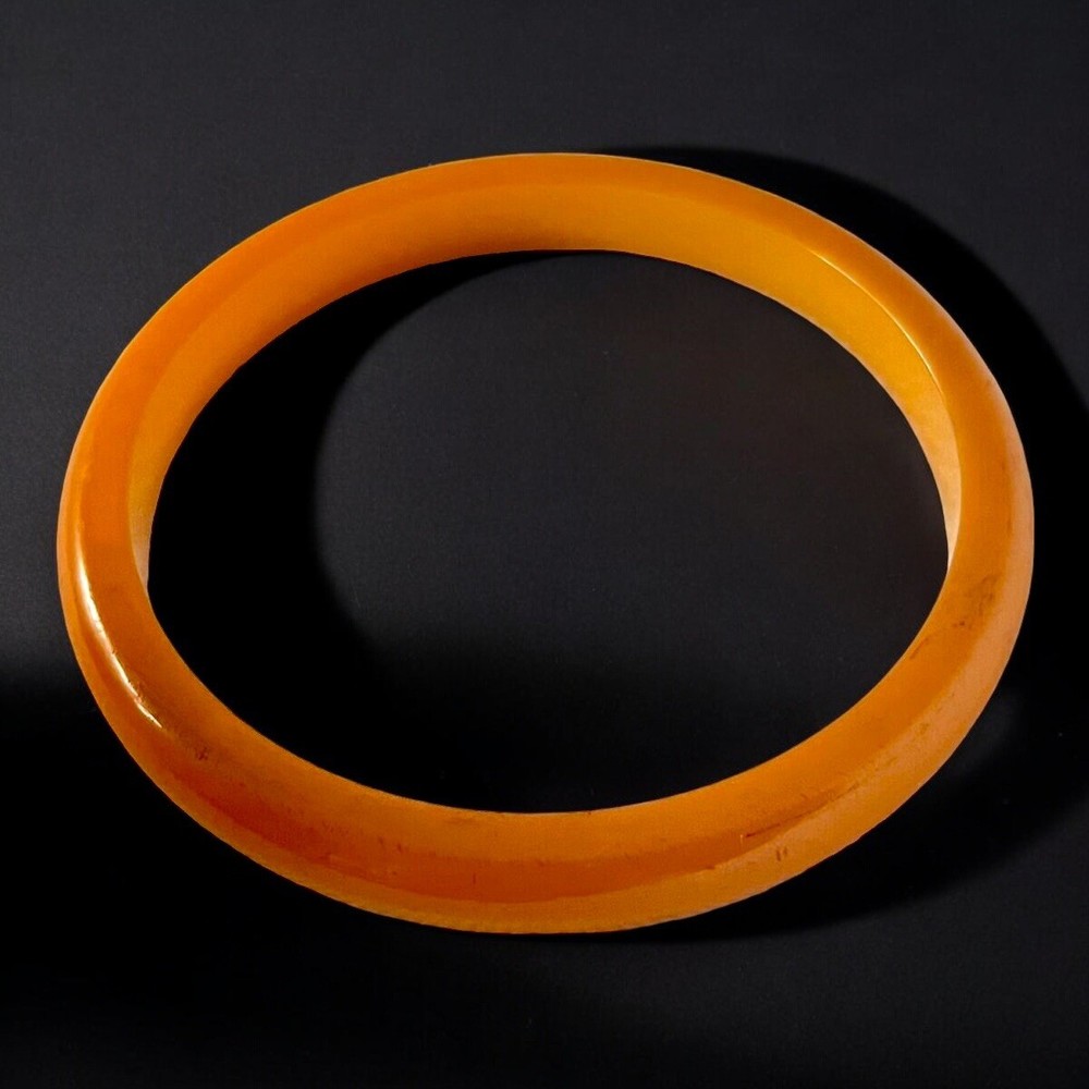 Bakelite Bangle Spacer Stackable Butterscotch Tested Vintage MCM
