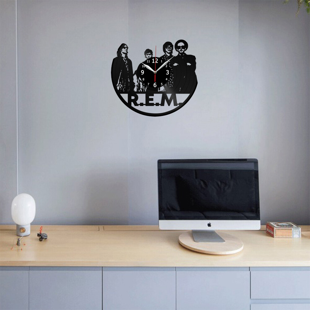 REM Vinyl Record Wall Clock Decor Handmade 4803