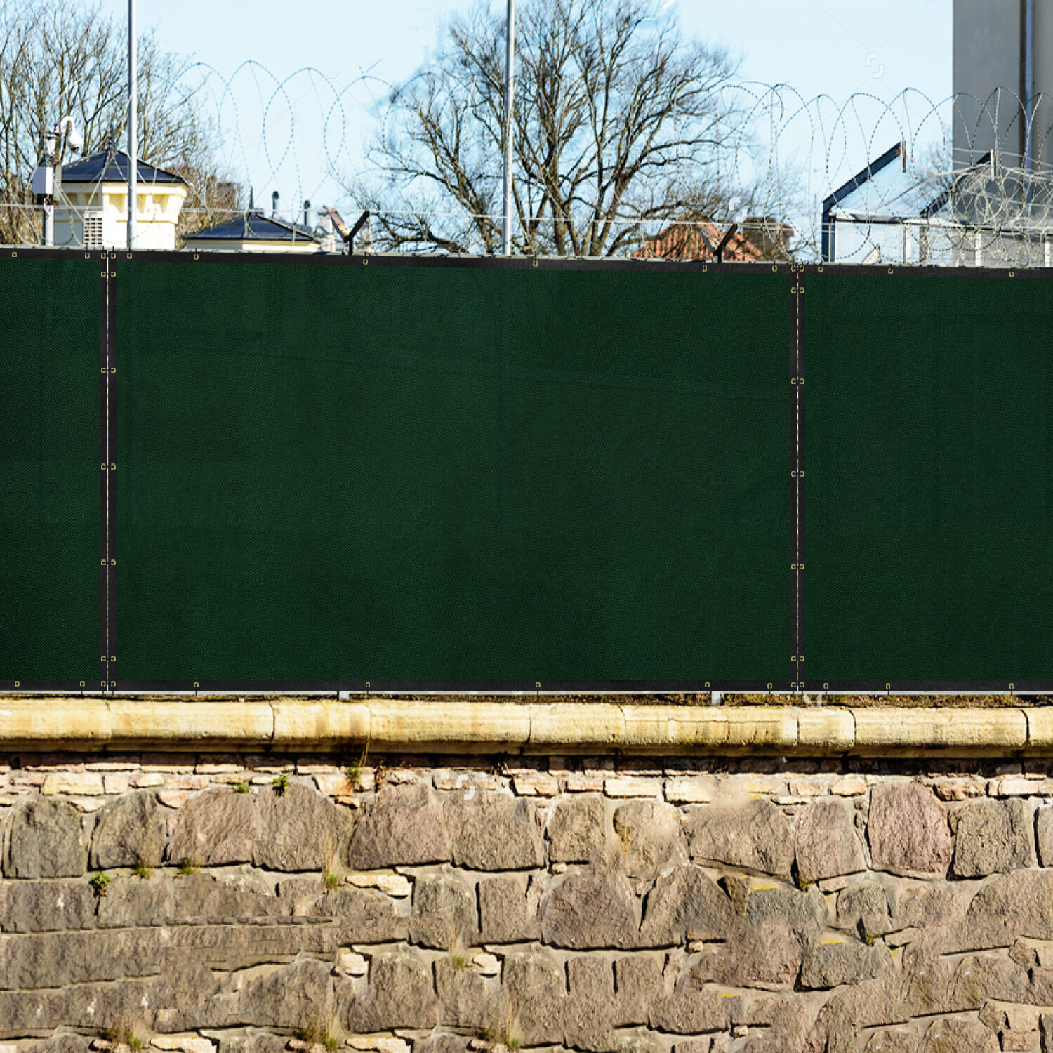 Custom 6'FT Privacy Screen Fence Green Commercial Windscreen Shade Cover 1-250FT
