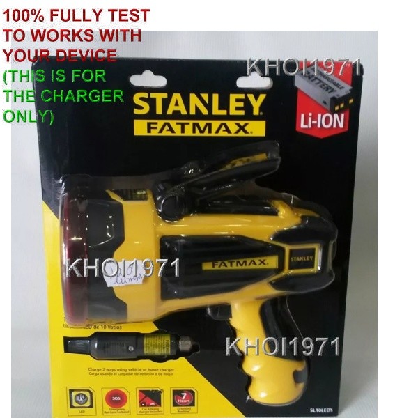 WALL Charger AC adapter "FOR" YELLOW Stanley FatMax SL10LEDS LED Spotlight