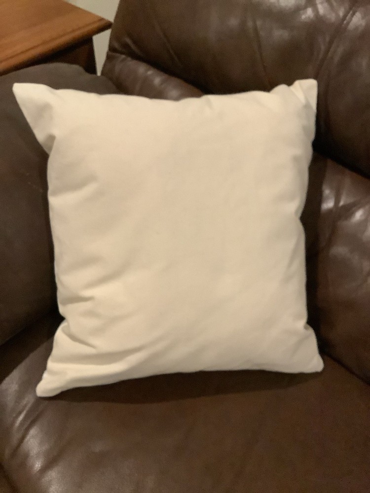 Decorative Machine Embroidered Pillow