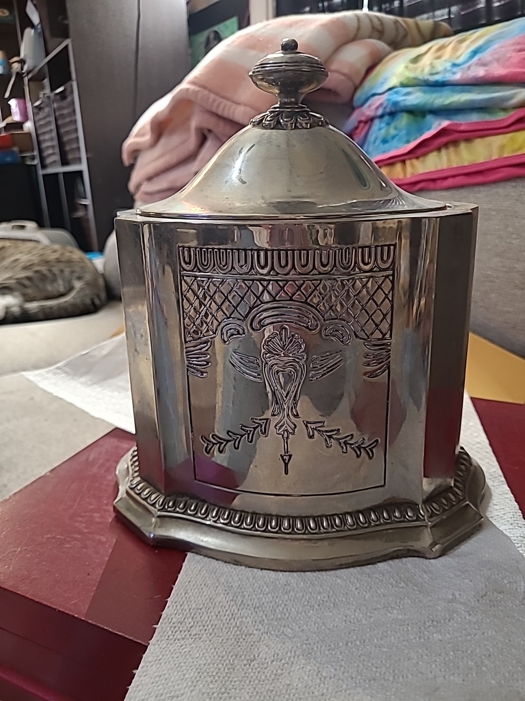 GSA 1991 Silverplated Tea Caddy