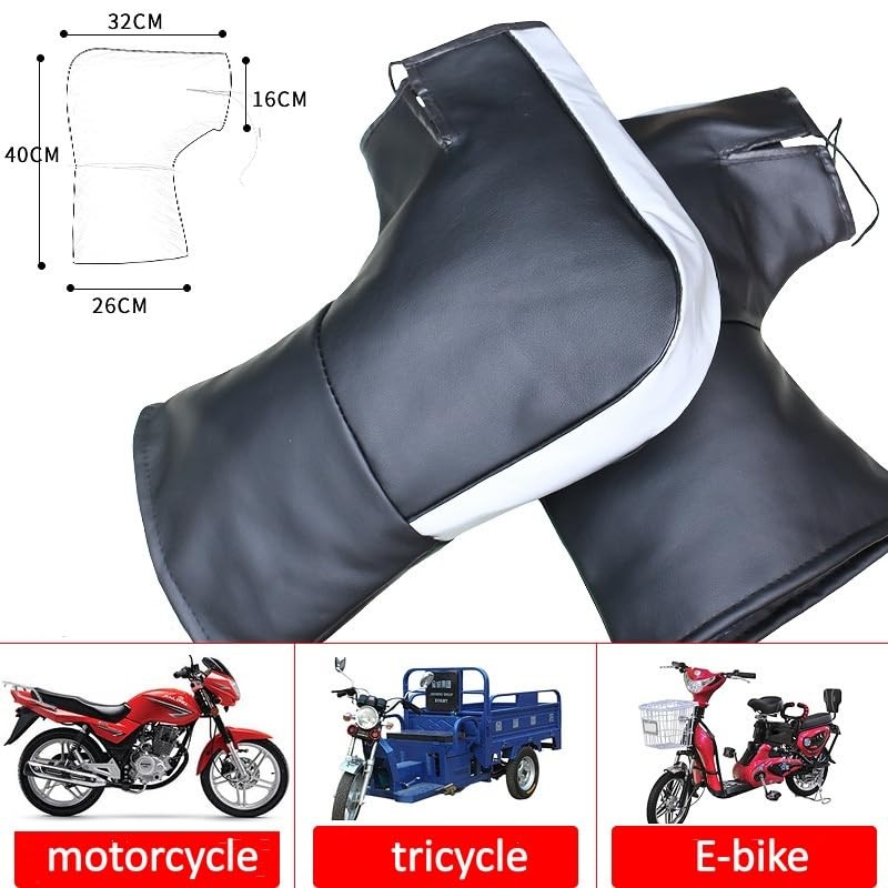 Motorcycle Handlebar Gloves Windproof Waterproof Universal+Extended cuff