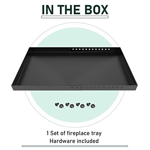 Adjustable Fireplace Tray, Expandable Ash Pan for Ash Collection, Galvanized