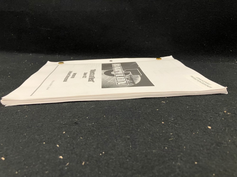 BABYLON 5 TV SCRIPT BY J. MICHAEL STRACZYNSKI, 2/6/1998 #522 "OBJECTS AT REST"