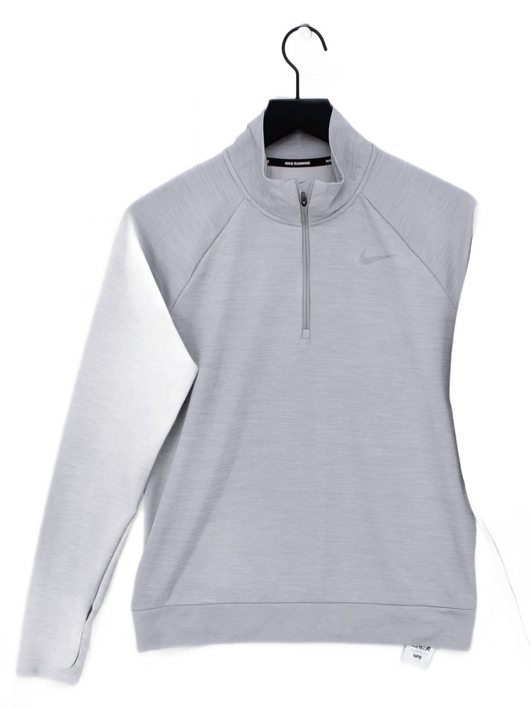 Nike Men's Loungewear M Grey 100% Polyester Mock Neck Basic