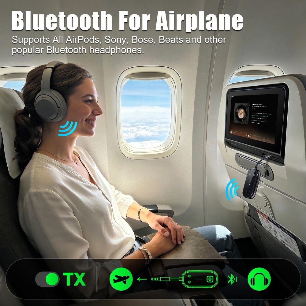 2026 Upgraded Pro Bluetooth 6.0 Transmitter Receiver|Bluetooth Adapter for TV...