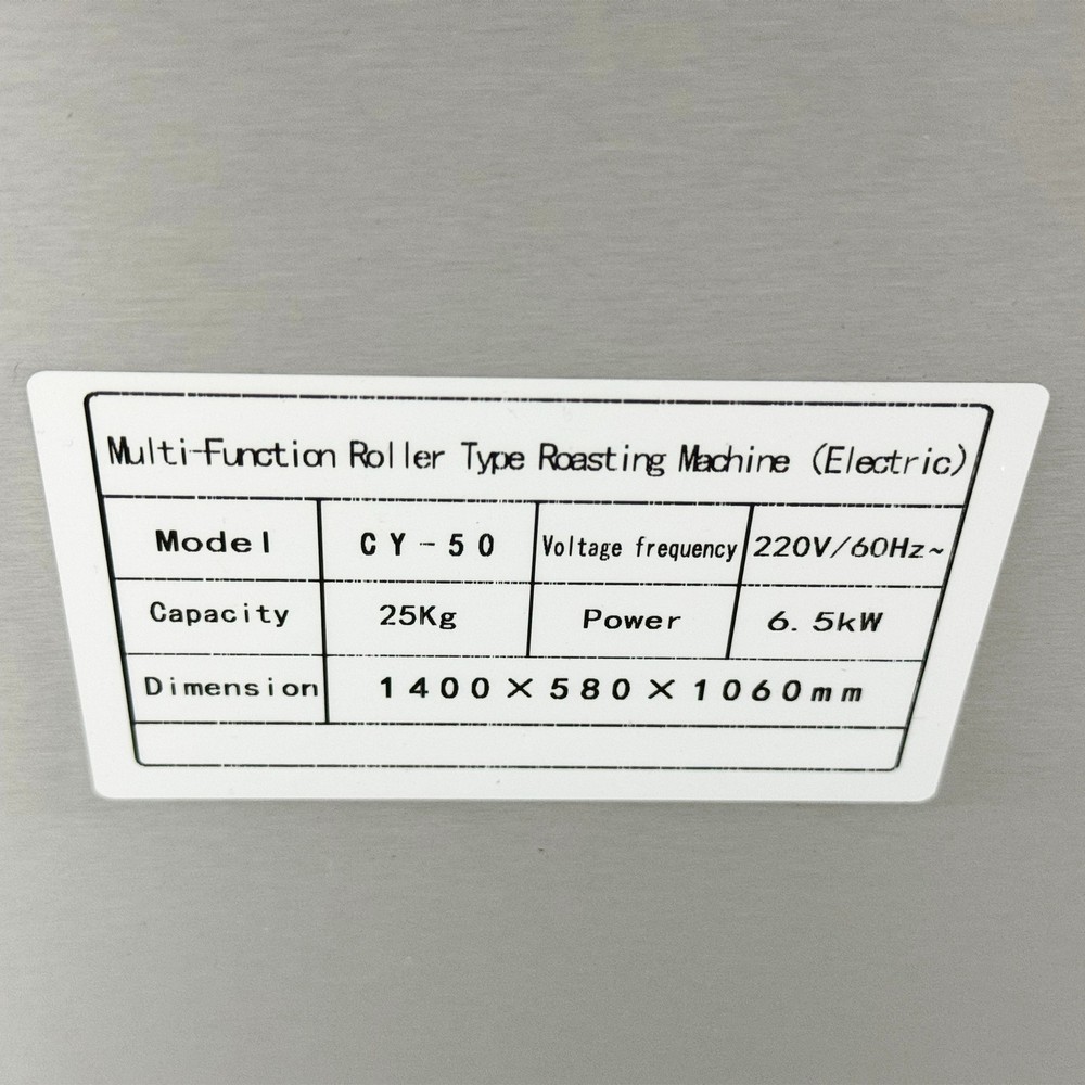 Roller Type Electric Stainless Coffee Roaster Nuts Bean Roasting Machine 220V