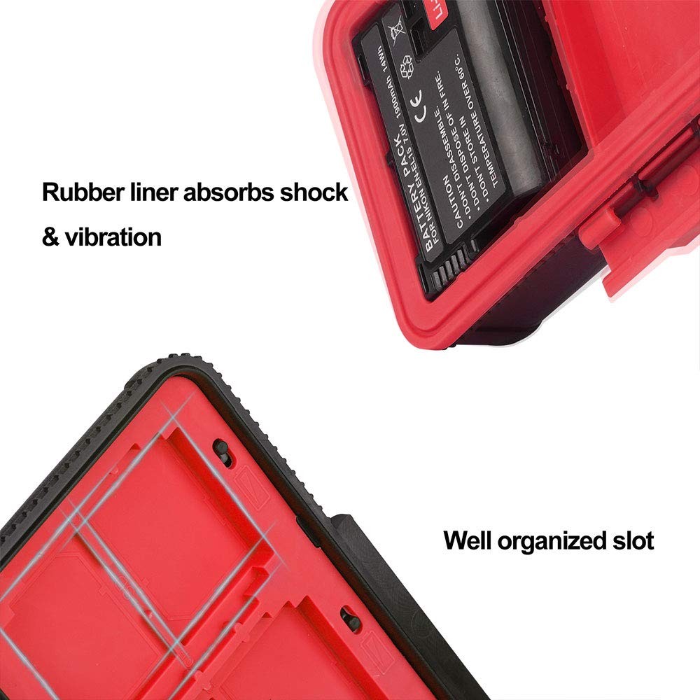 Camera Battery Memory Card Case Memory Card Hard Protector Case Water-Resista...