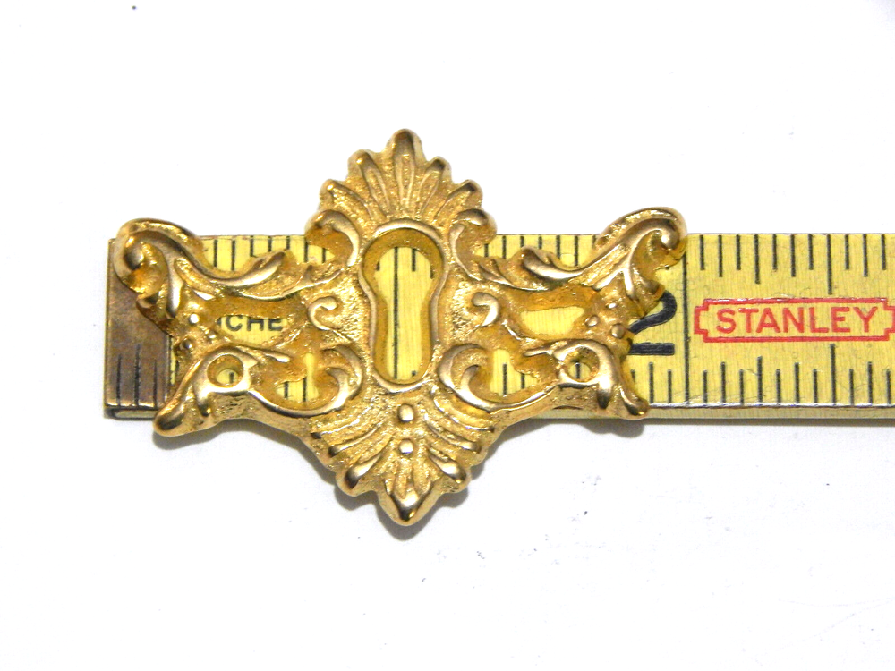 Antique Brass Escutcheon Keyhole Covers