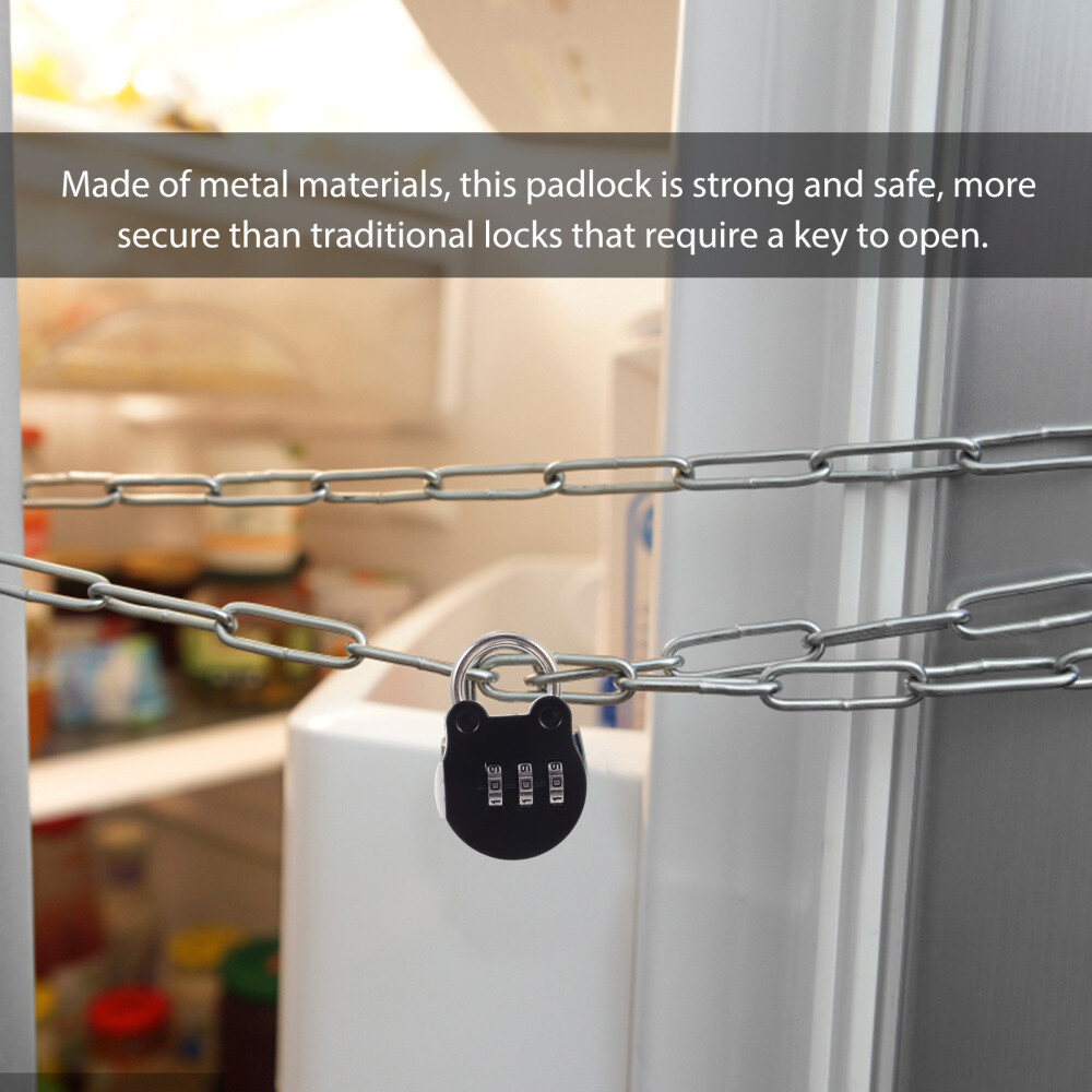 4 Pcs Locker Toolbox Combination Luggage Keyless Door Locks Padlock