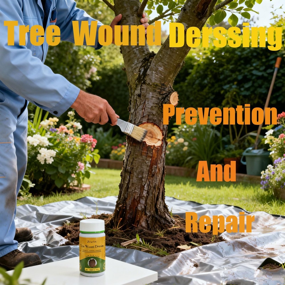 Tree Wound Pruning Sealer,Tree Wound Dressing with Brush, Bonsai Cut Paste, T...