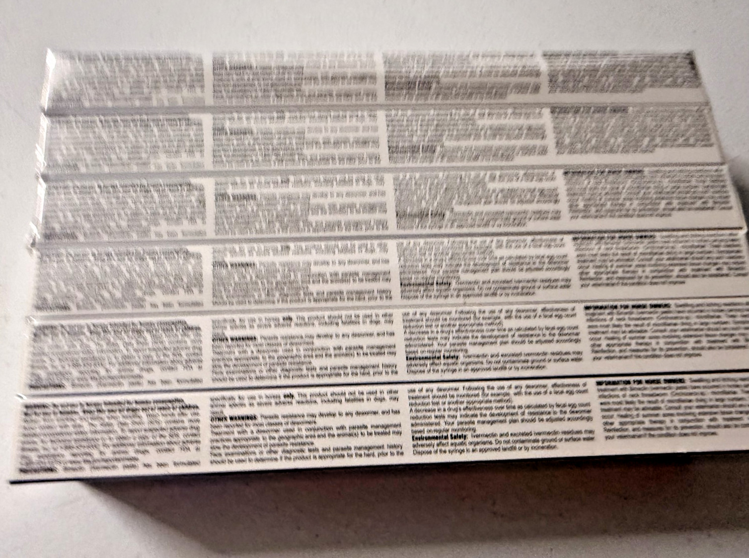 6 pack Paste Horse Dewormer Apple Flavor (6 DOSES) NIB