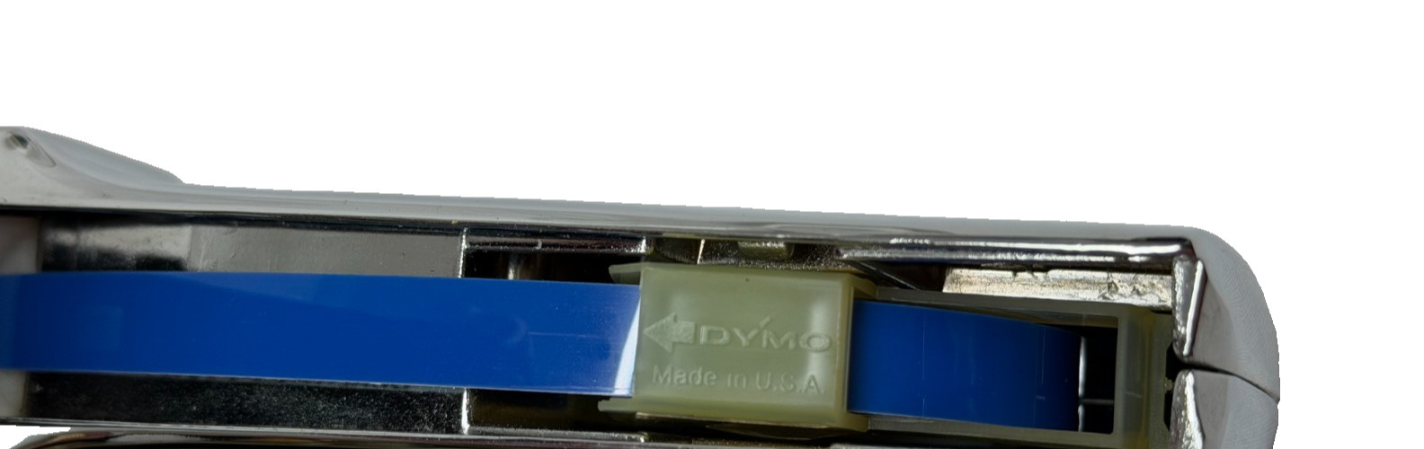 Vintage DYMO 1550 Handheld Label Maker Chrome/Black Extra Tape Tested!!