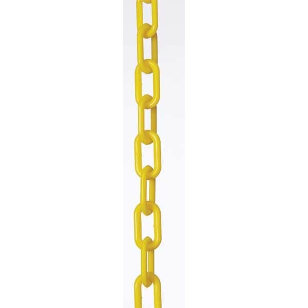 Plastic Chain, Yellow, 300 Ft Length, Gloss, 8Uvd1