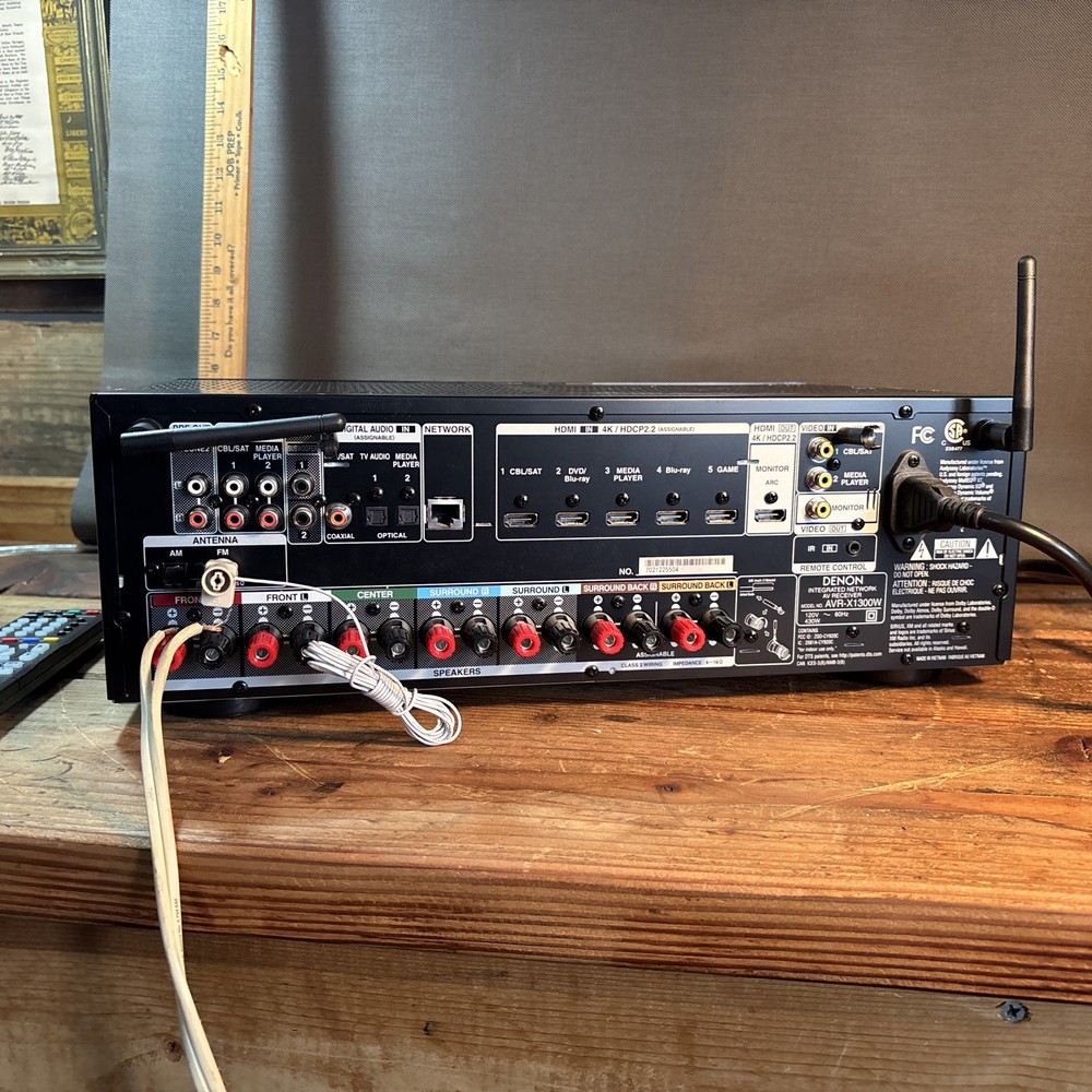 Denon AVR-X1300W 7.2 Channel Network AV Receiver – Working