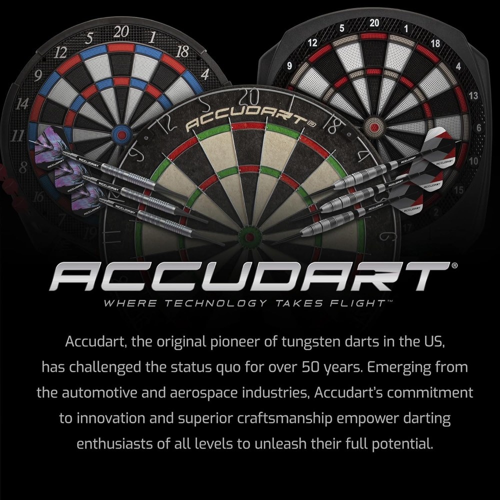 Official 18" Match Pro Dartboard Set with Automatic LED & Dart Storage Features