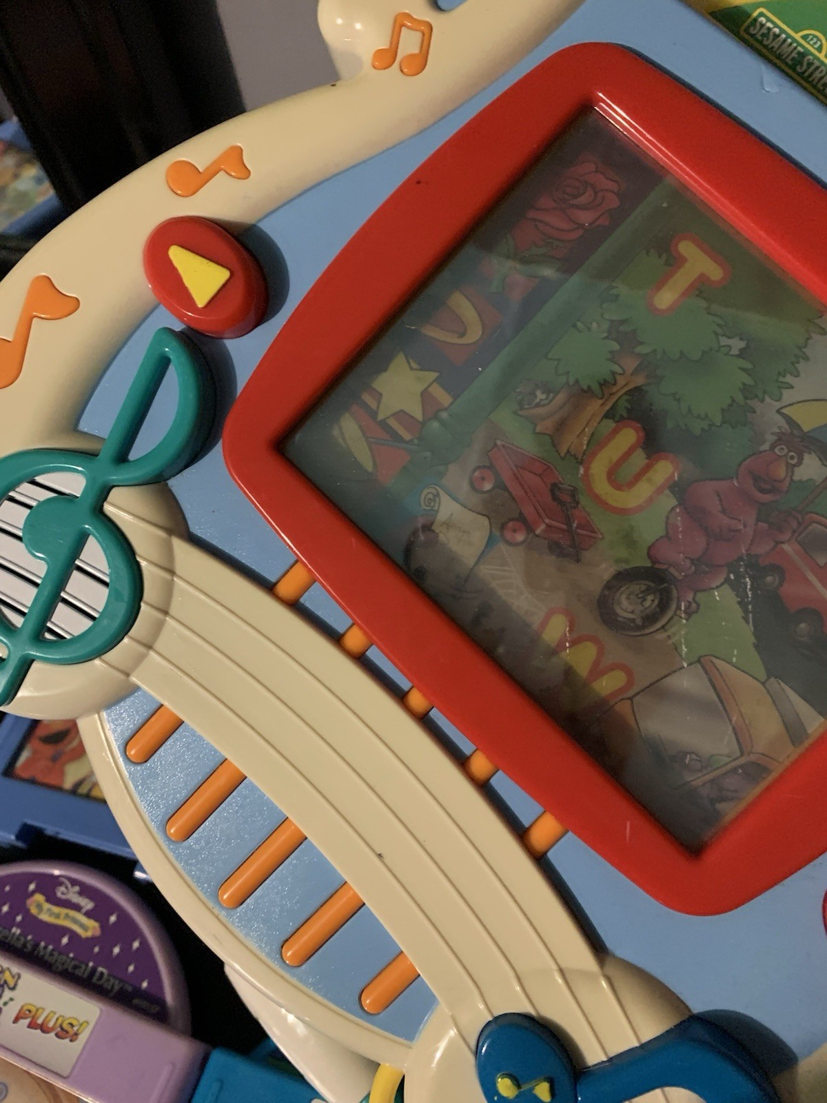 2002 Fisher Price Mattel Learn Through Music Interactive System W 8 Cartridges