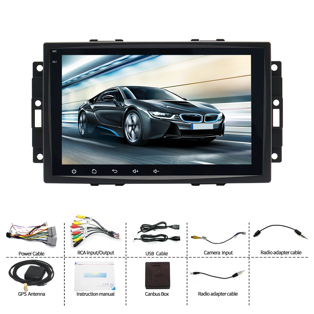 Touch Screen Car MP5 Player Mirror Link SWC USB Fit For 2006-2010 Dodge Caliber