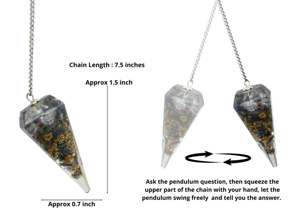 Blue Aventurine Orgone Pendulum