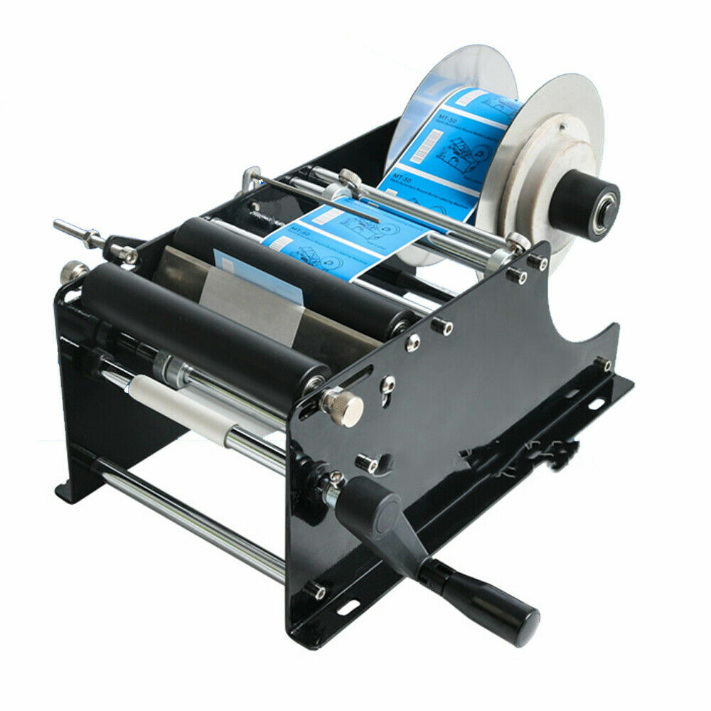 MT-30 Semi-automatic Round Bottle Labeling Machine Manual Label Maker Labeler