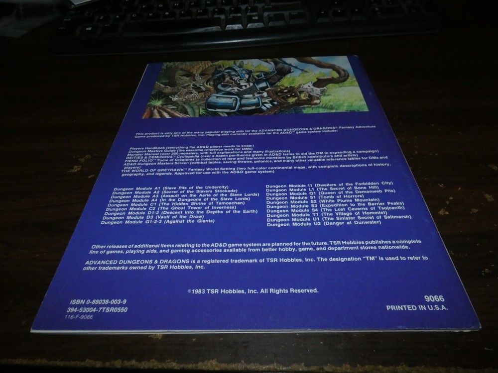 TSR AD&D: Module UK1: Beyond the Crystal Cave