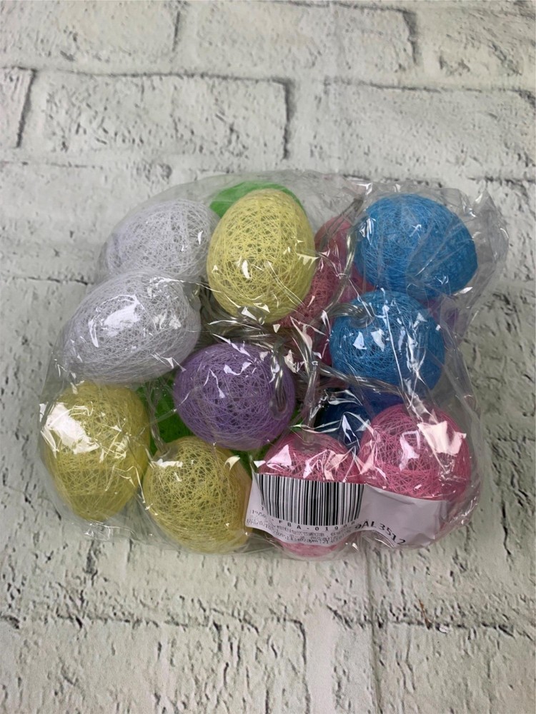 Easter Decorations Easter Eggs Lights 14.7 FT 30 LED Easter Lights Battery