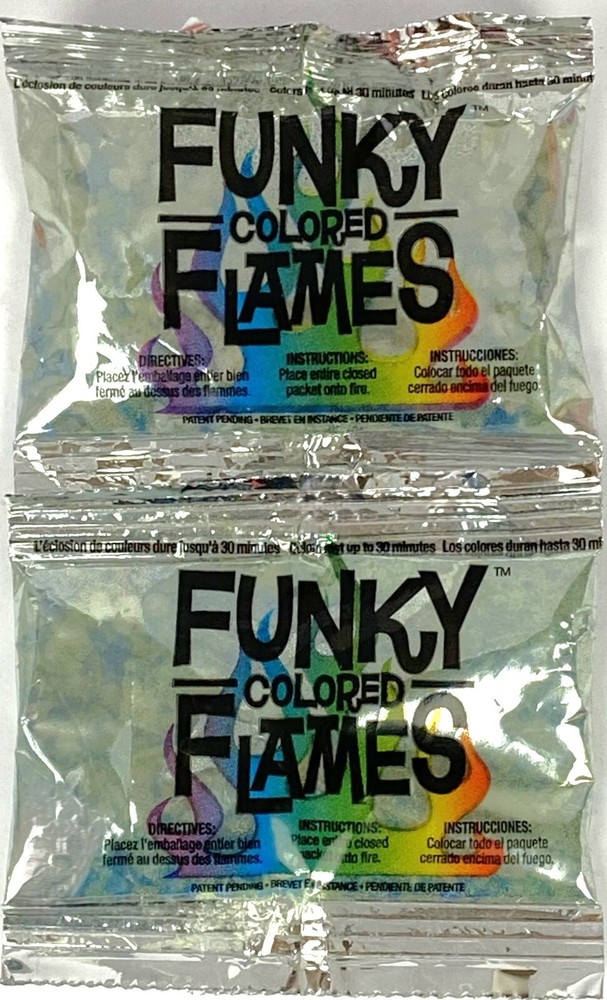 Funky Colored Flames Fire Color Changing Packets 2-Pack