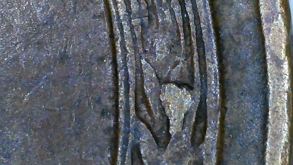 1958 P lincoln penny with 2 cuds errors on reverse wheats.