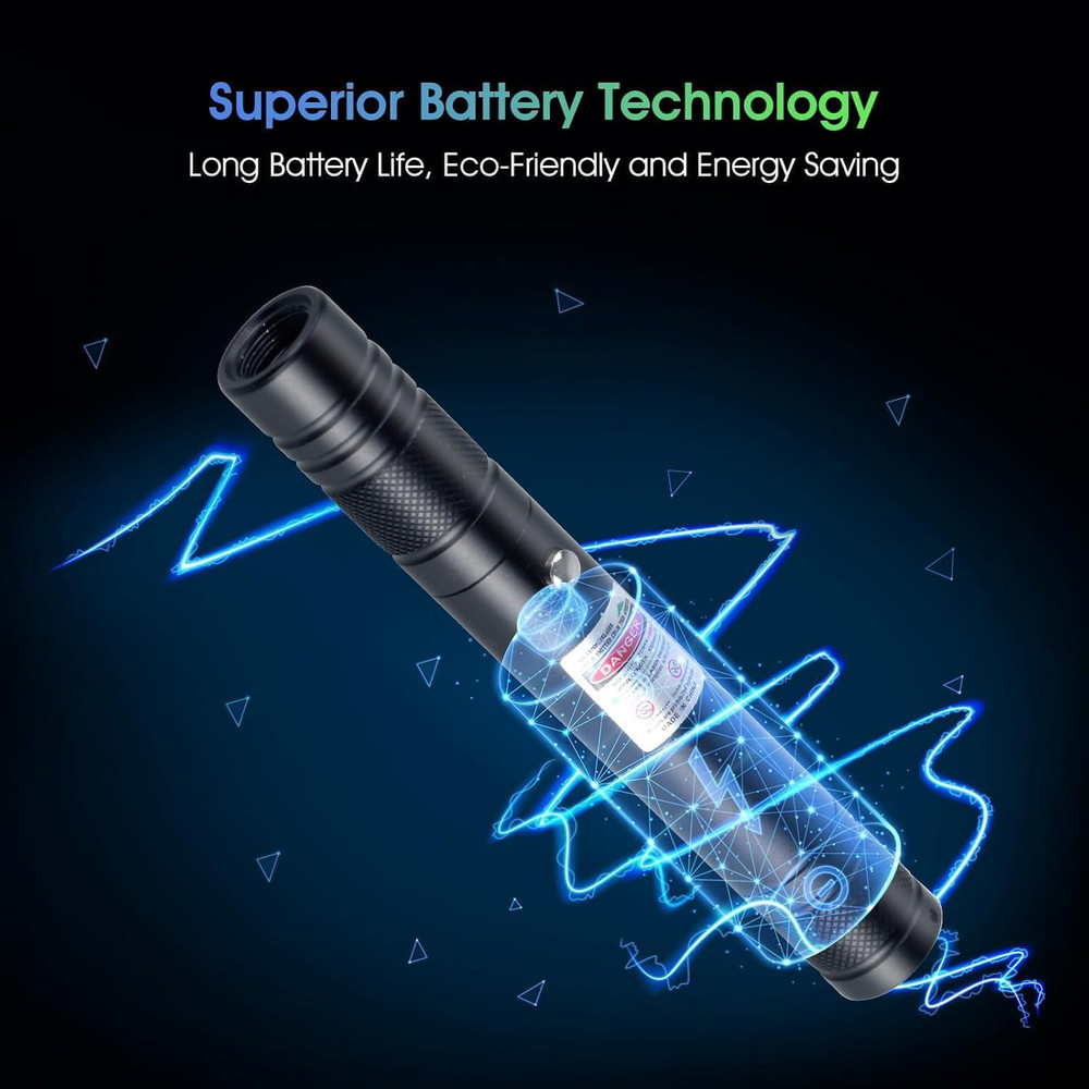 USB-C Rechargeable Green Laser Pointer - Advanced Long-Range Laser Pointer High
