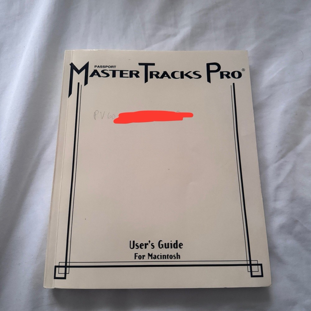 Complete MIDI Sequencing Software Passport Master Tracks Pro 6 Macintosh 1995