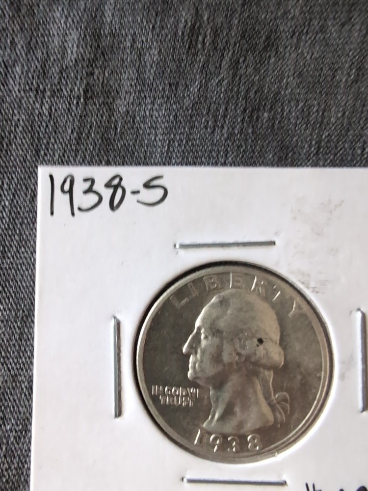 1938-S Washington Silver Quarter GEM BU *UNCIRCULATED* MS E355 SRAPM