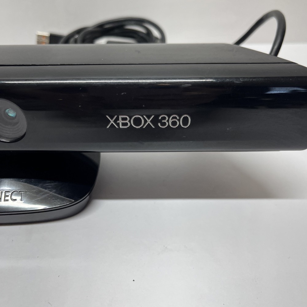 Microsoft Xbox 360 Kinect Sensor Bar Black With Plug Adapter