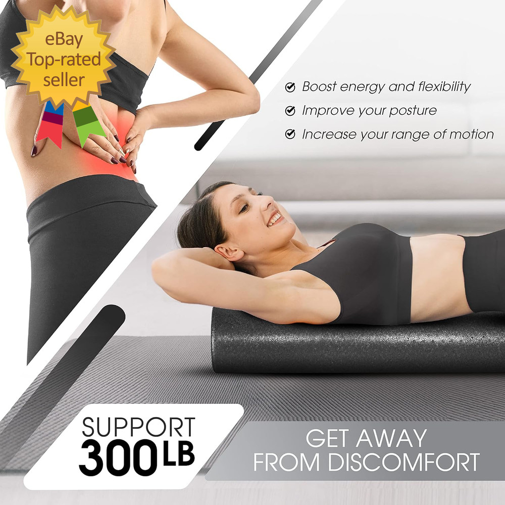 High-Density EPP round Back Roller Foam Exercise Foam Roller for Yoga Pilates