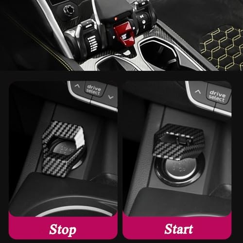 1 Pc Car Engine Start Stop Button Cover Push to Start Button Ignition Red