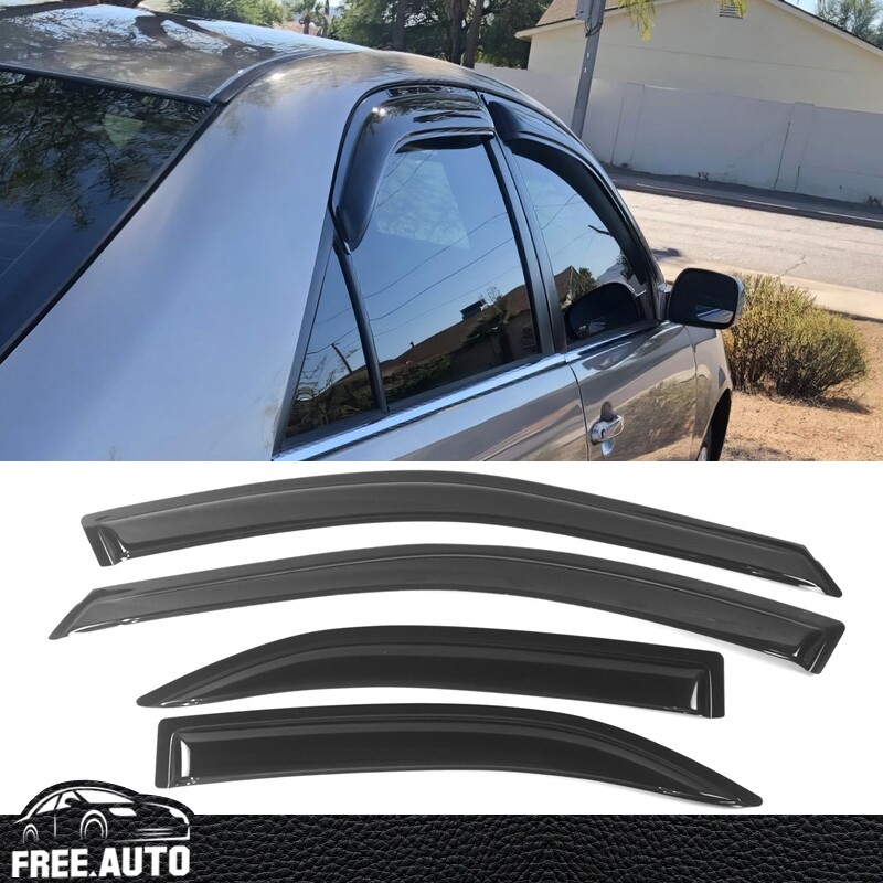 For 02-06 Toyota Camry Window Visor Vent Rain Sun Deflector Guard 4Pc Set