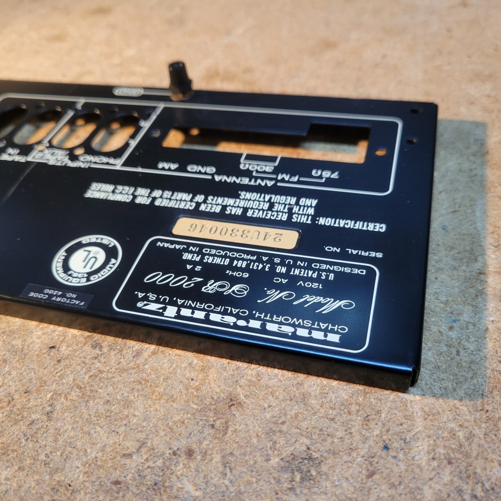 Marantz SR-2000 Back Plate