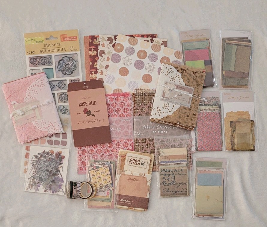 Junk Journal Supplies Multiple items